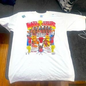 Chicago Bulls 1993 Vintage World Champion Men Shirt size x large new
